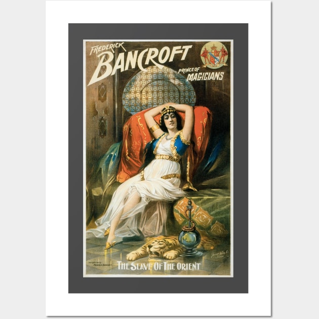 Vintage Magic Poster Art, Bancroft, Prince of Magicians Wall Art by MasterpieceCafe